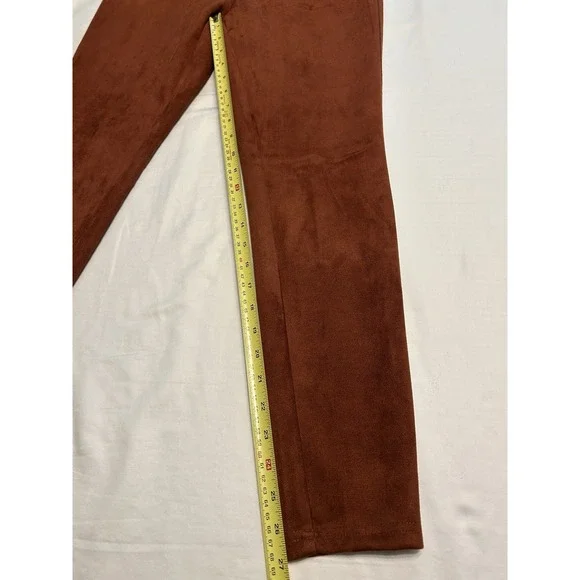 Zac & Rachel Women's Small Burnt Orange Brown Skinny Pants Soft Stretch Comfort - Picture 5 of 5